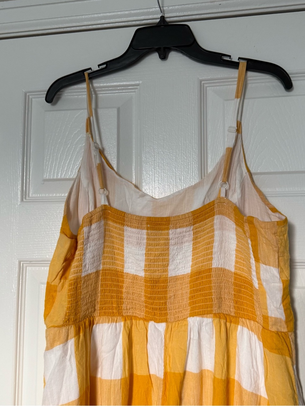 Old Navy Yellow Gingham Midi Sundress - Picture 6 of 7